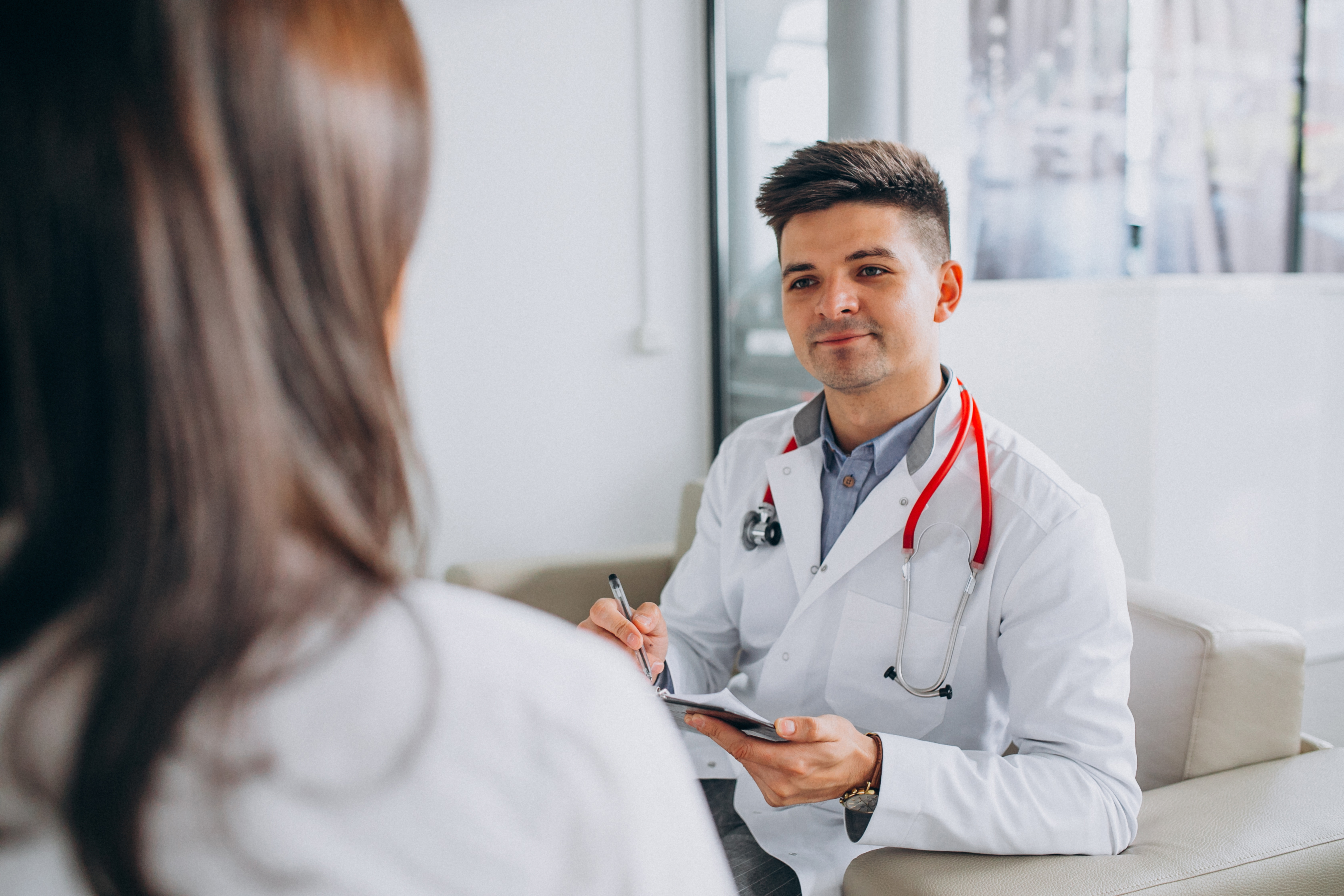 Doctor with a patient